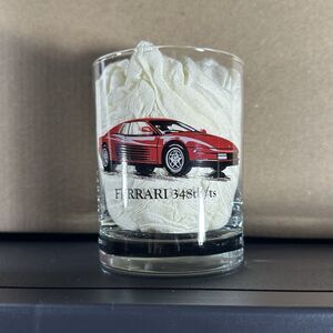 Vintage Ferrari 348 Tb/Ts Bourbon Glass 90s Rare Collectible Red